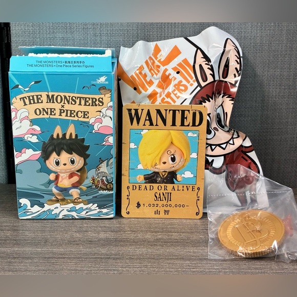 Pop Mart The Monsters Labubu One Piece Figurine- Confirmed Sanji - Picture 2 of 12
